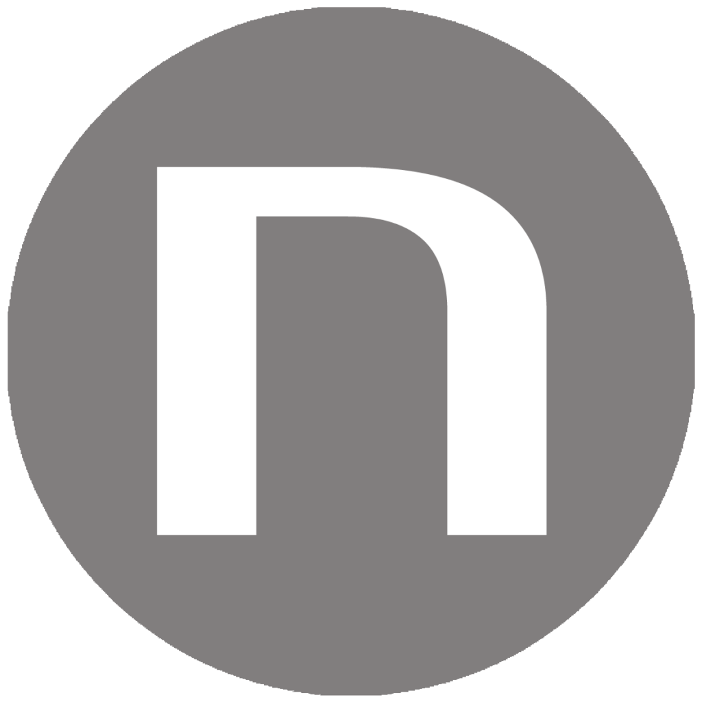 círculo de logo novafis gestion gris